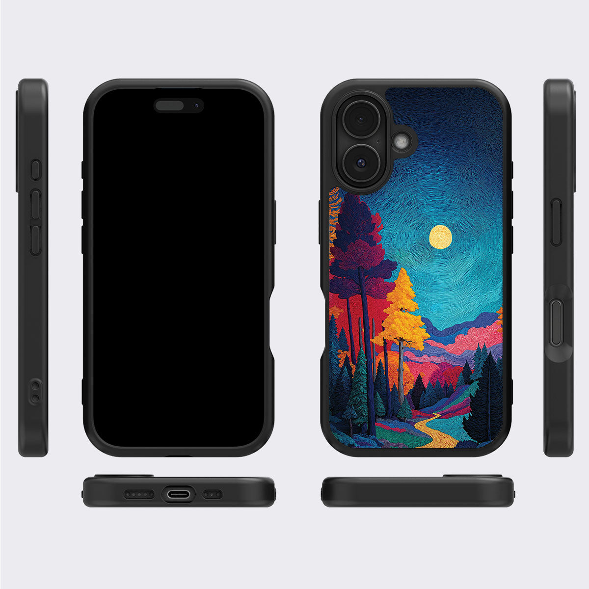 Boho Nature Designer iPhone 16 Plus Case – Folk Valley | MagSafe