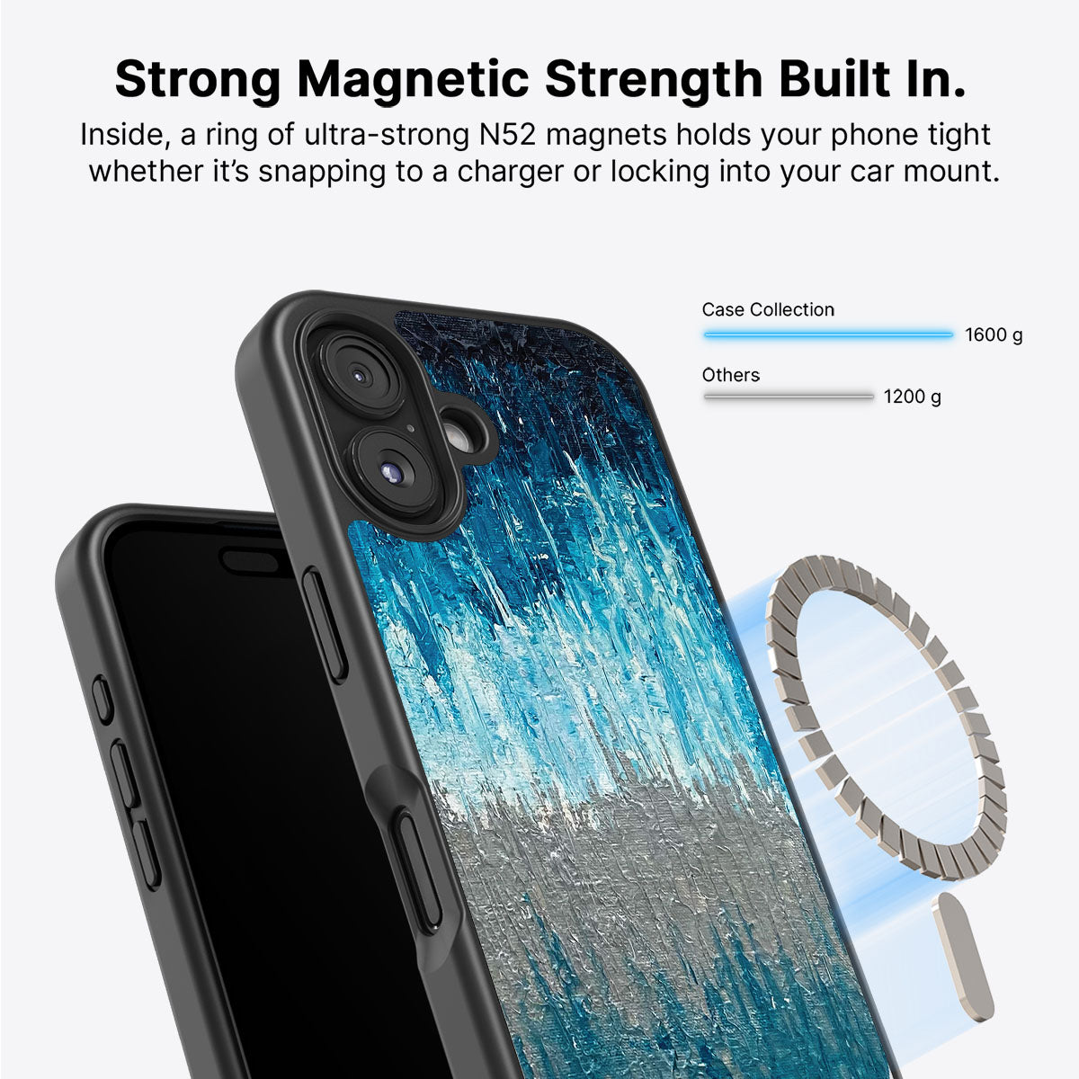 Impasto Tides - iPhone 16 Plus Case #case type_core (magsafe)