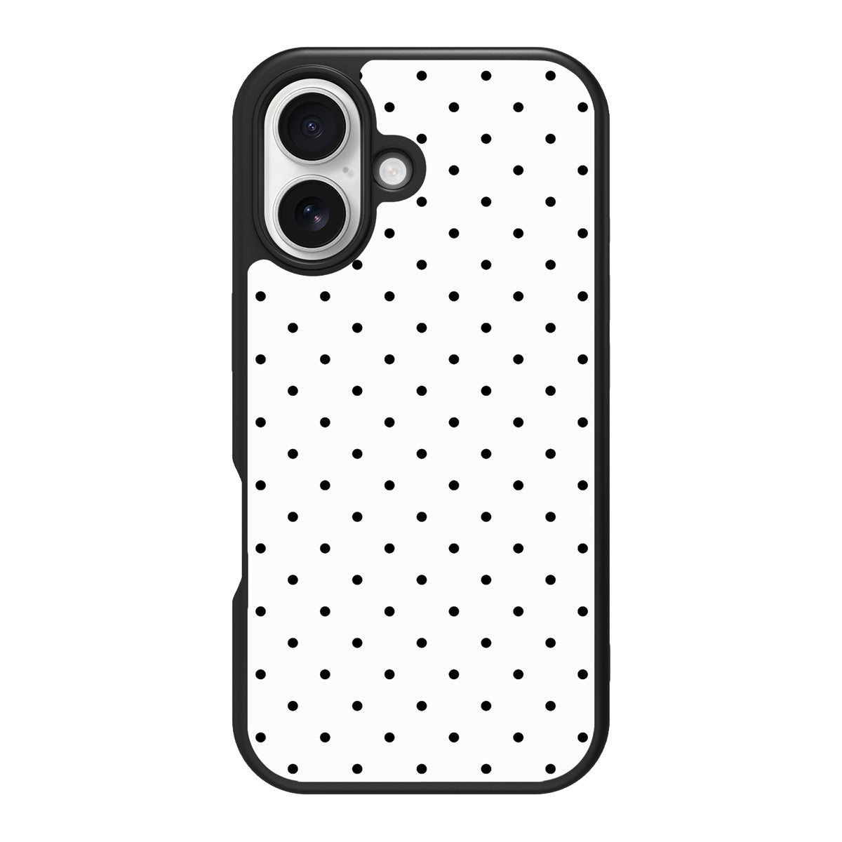 Ivory Sprinkle design back view – iPhone 16 Plus case