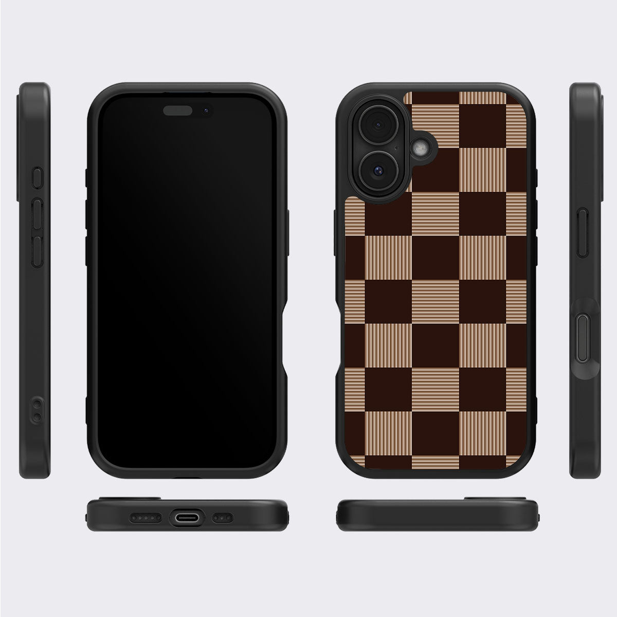 Latte Check - iPhone 16 Plus Case #case type_core (magsafe), #case type_core (non magsafe)