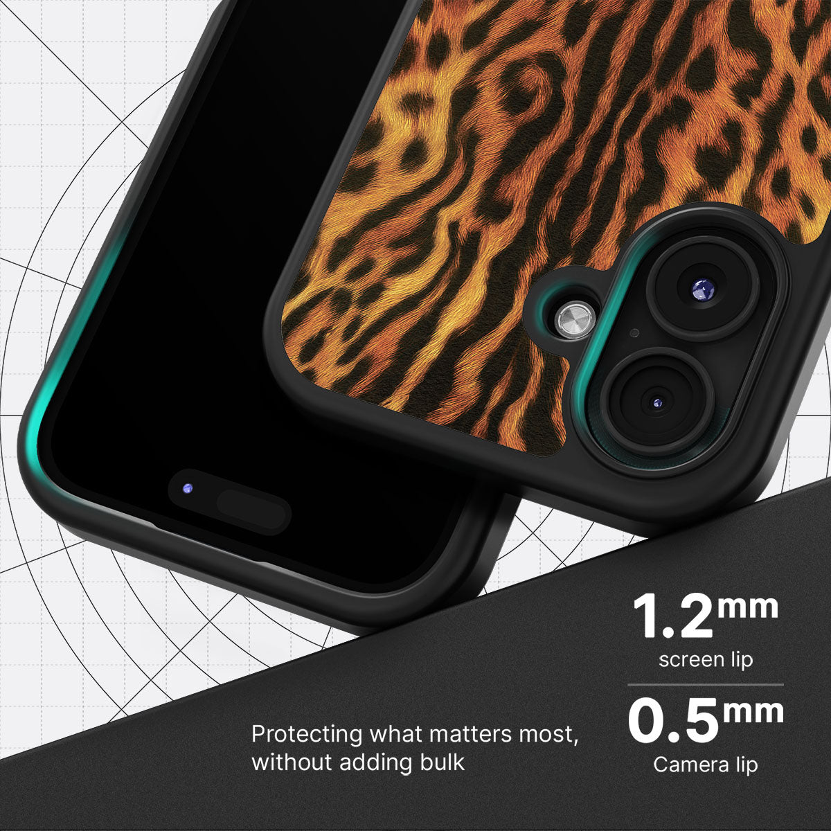 Leopard Trail - iPhone 16 Plus Case #case type_core (magsafe), #case type_core (non magsafe)