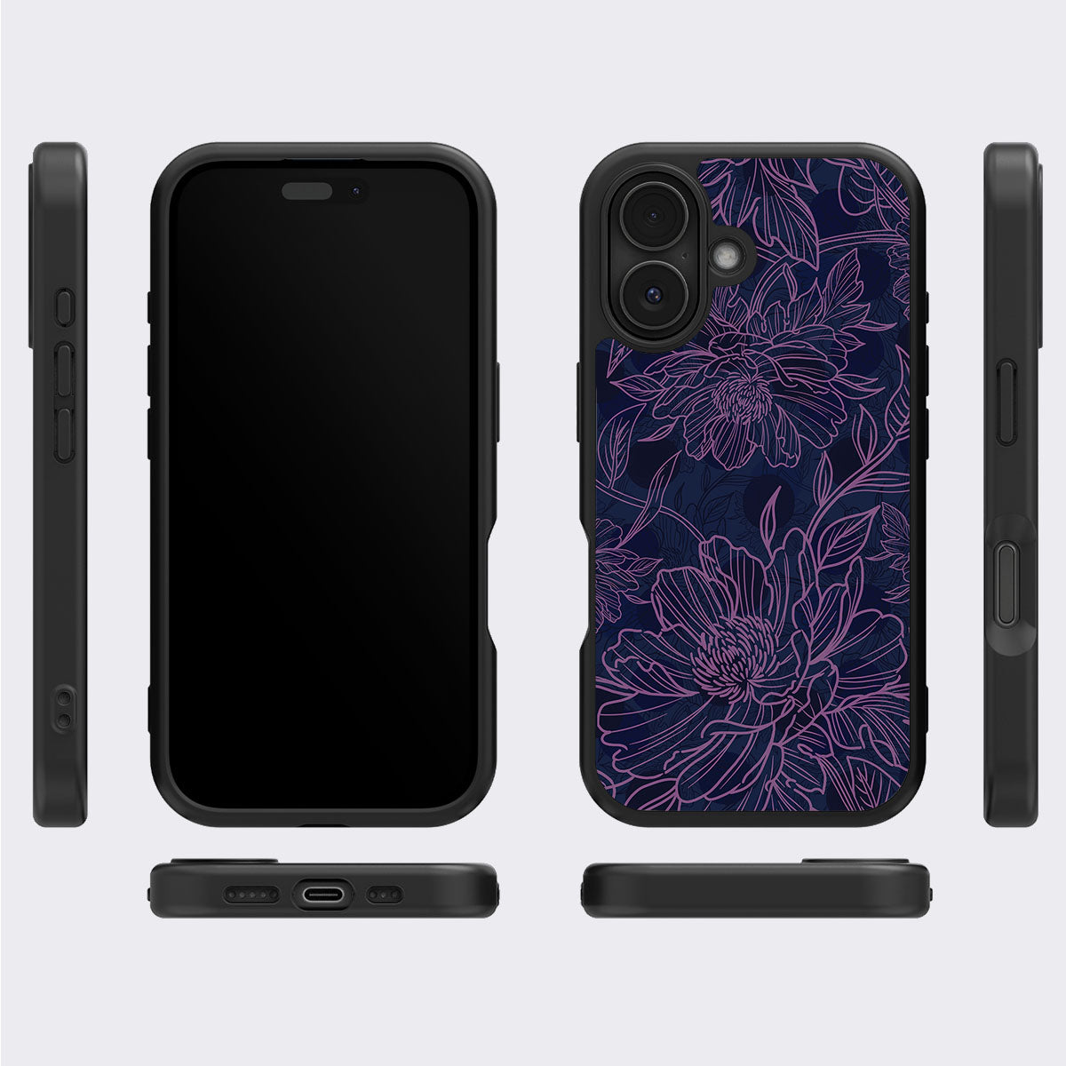 Luminous Blooms - iPhone 16 Plus Case #case type_core (magsafe), #case type_core (non magsafe)