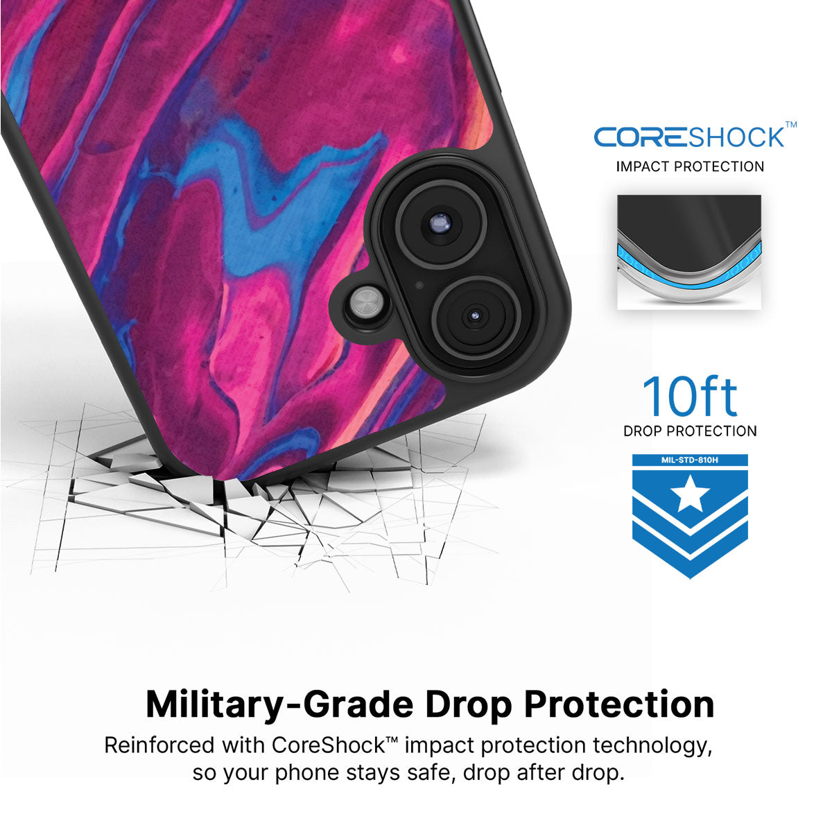 Luminous Lava - iPhone 16 Plus Case, #case type_core (magsafe), #case type_core (non magsafe)