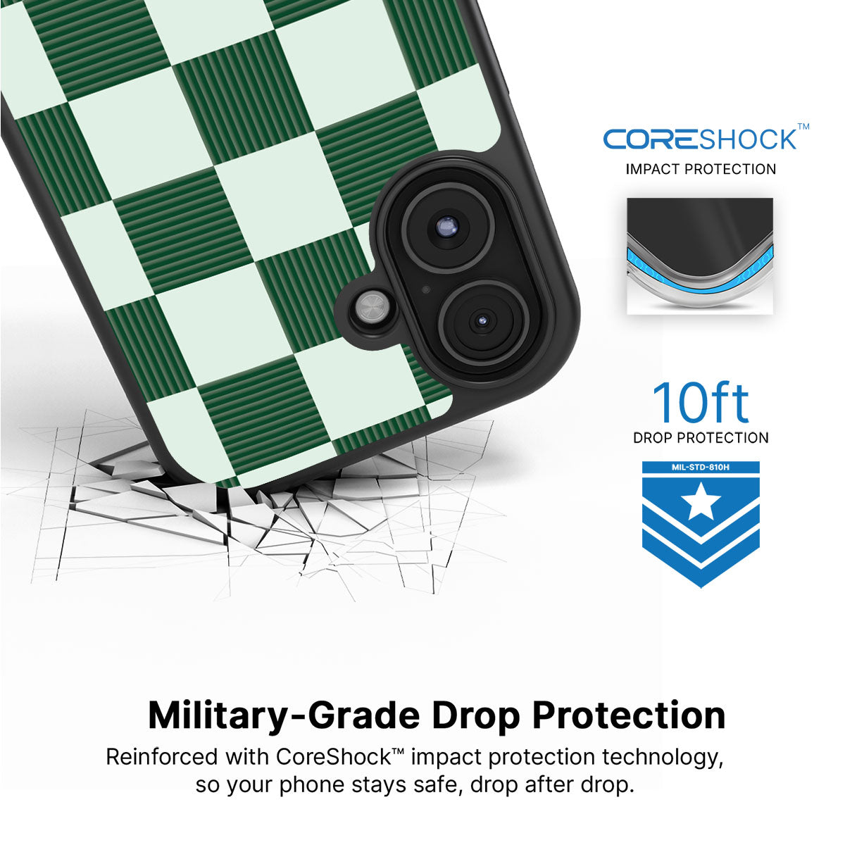 Luxe Emerald - iPhone 16 Plus Case #case type_core (magsafe), #case type_core (non magsafe)