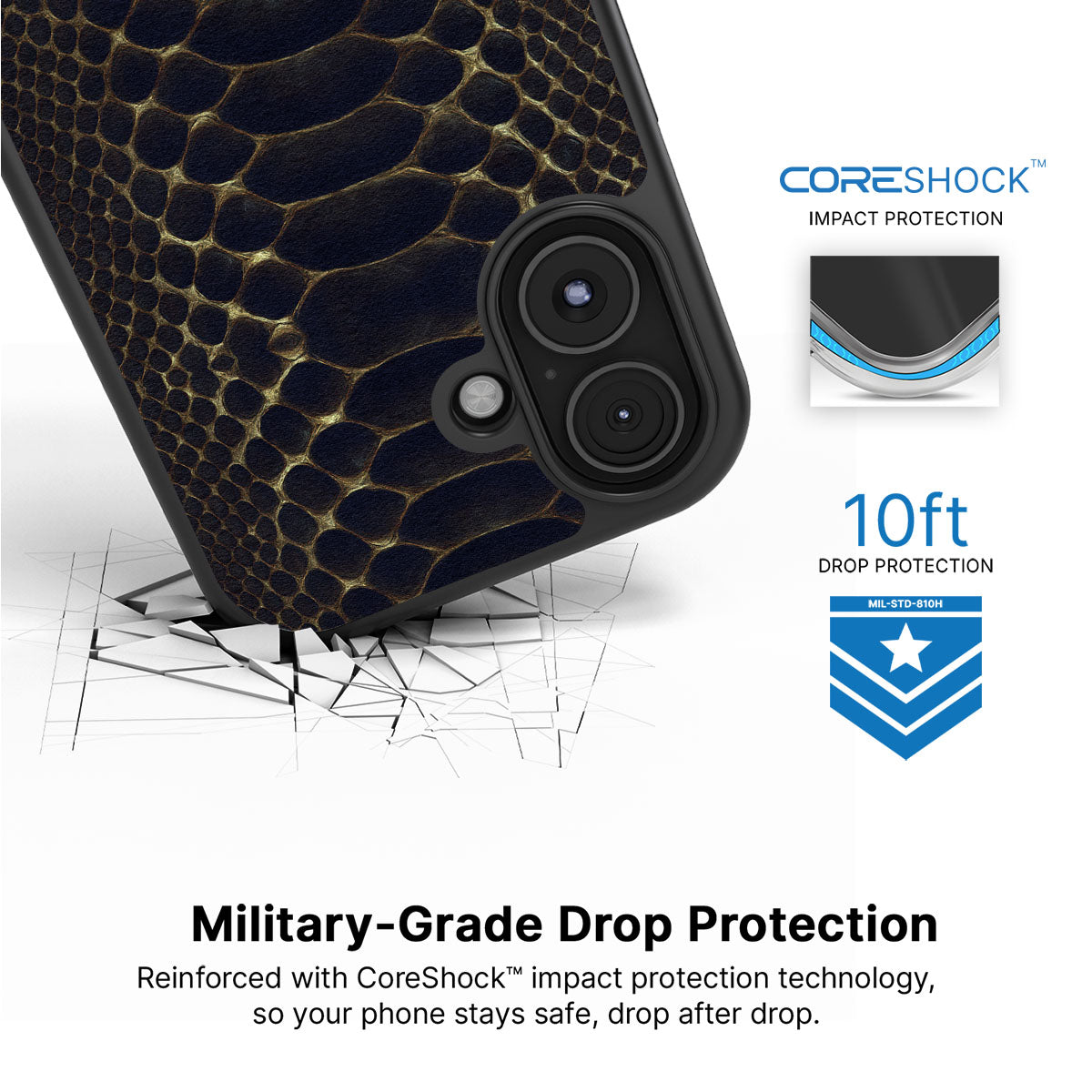 Midnight Crawl - iPhone 16 Plus Case #case type_core (magsafe), #case type_core (non magsafe)