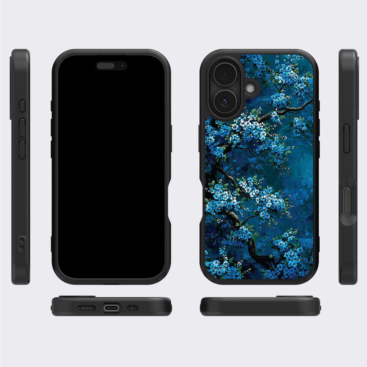 Moonlit Petals - iPhone 16 Plus Case #case type_core (magsafe), #case type_core (non magsafe)