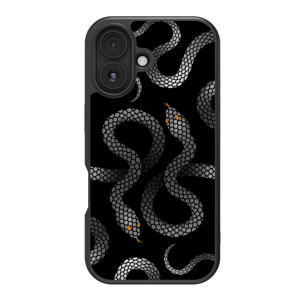 Noir Serpent - iPhone 16 Plus Case #case type_core (magsafe), #case type_core (non magsafe)