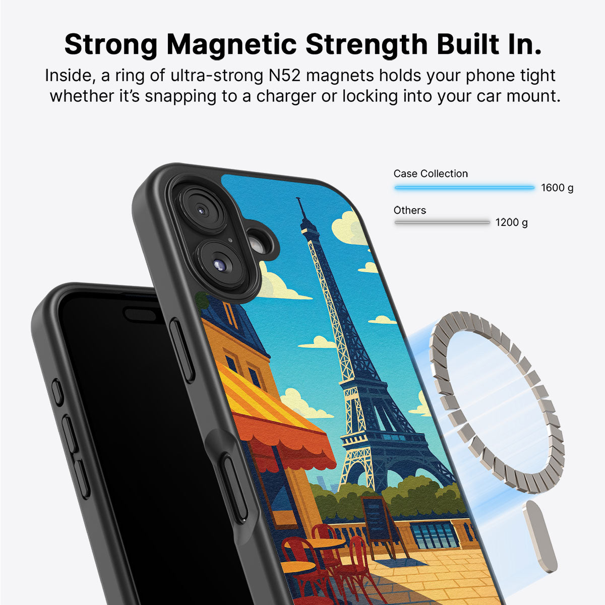 Paris - iPhone 16 Plus Case #case type_core (magsafe)