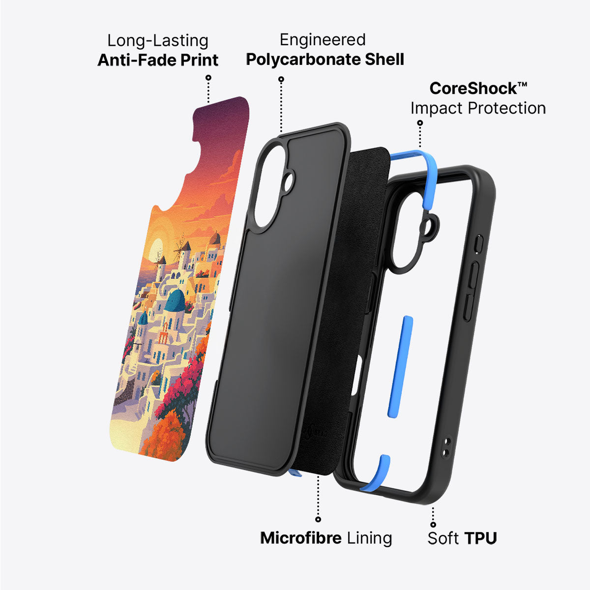 Santorini - iPhone 16 Plus Case #case type_core (non magsafe)