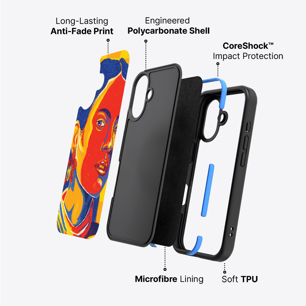 Sun Kissed - iPhone 16 Plus Case #case type_core (non magsafe)