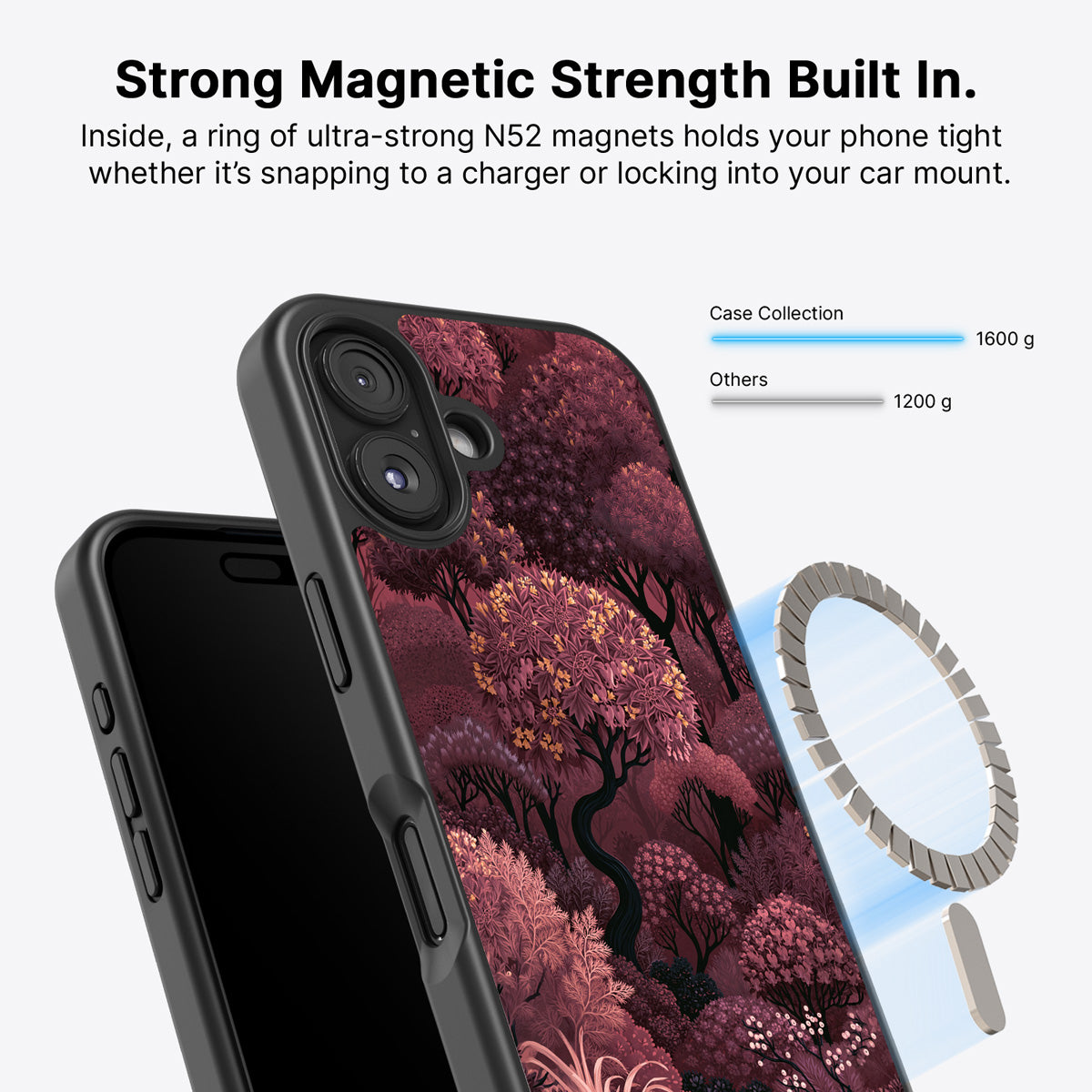 iPhone 16 Plus MagSafe case – Velvet Reverie design