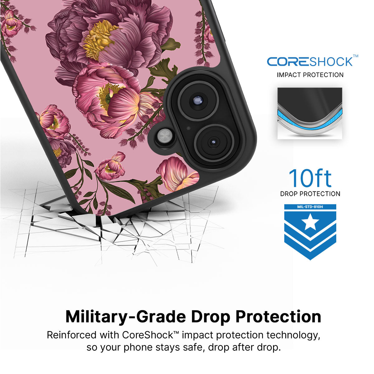 Vintage Blossoms - iPhone 16 Plus Case #case type_core (magsafe), #case type_core (non magsafe)