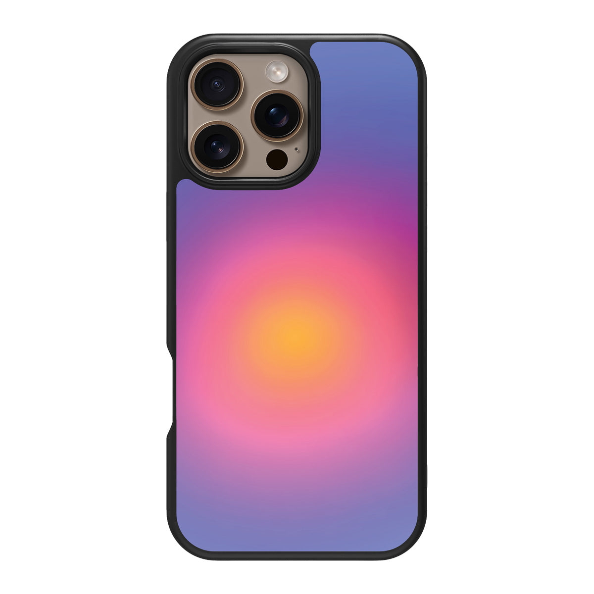 Aura Glow design back view – iPhone 16 Pro case