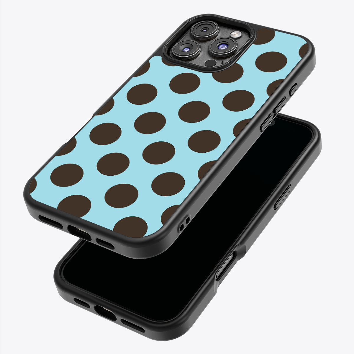 Blue Mocha iPhone 16 Pro case – back and side view