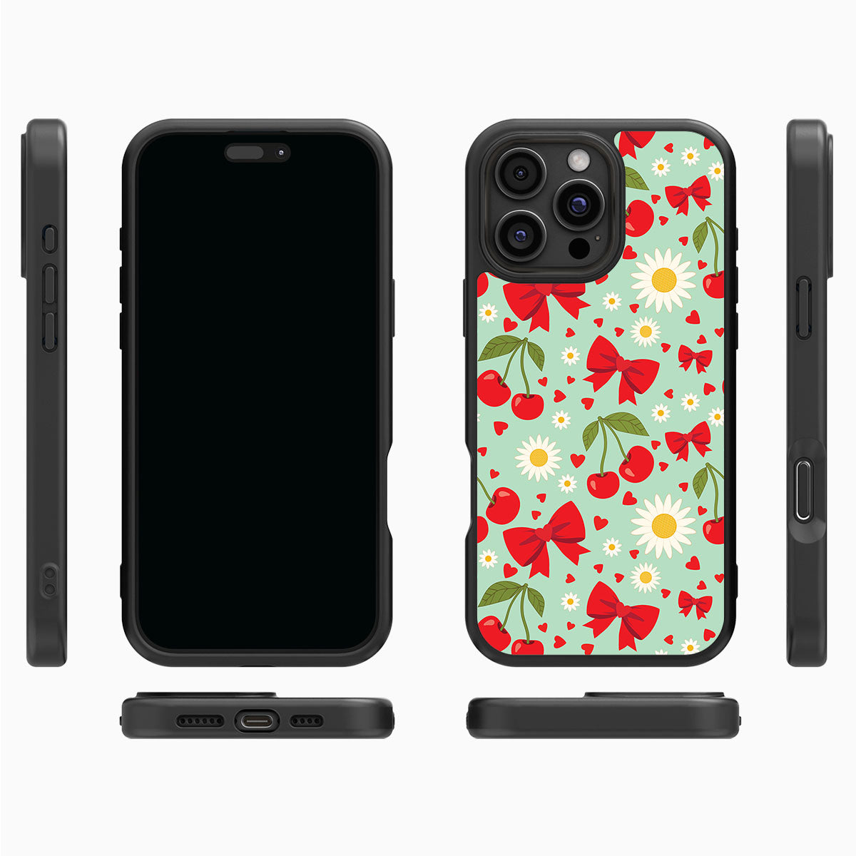 Blushing Bows - iPhone 16 Pro Case #case type_core (magsafe), #case type_core (non magsafe)