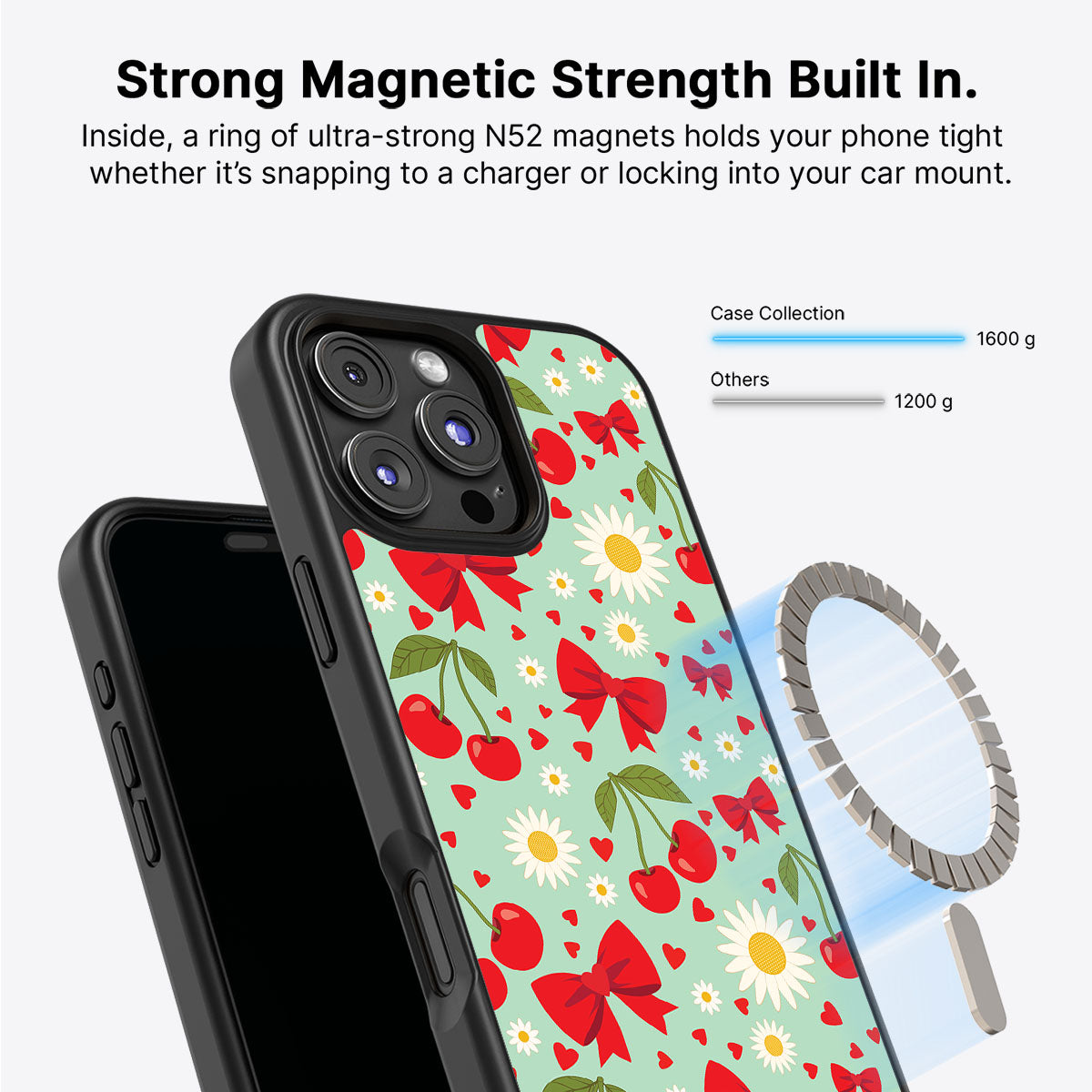 Blushing Bows - iPhone 16 Pro Case #case type_core (magsafe)