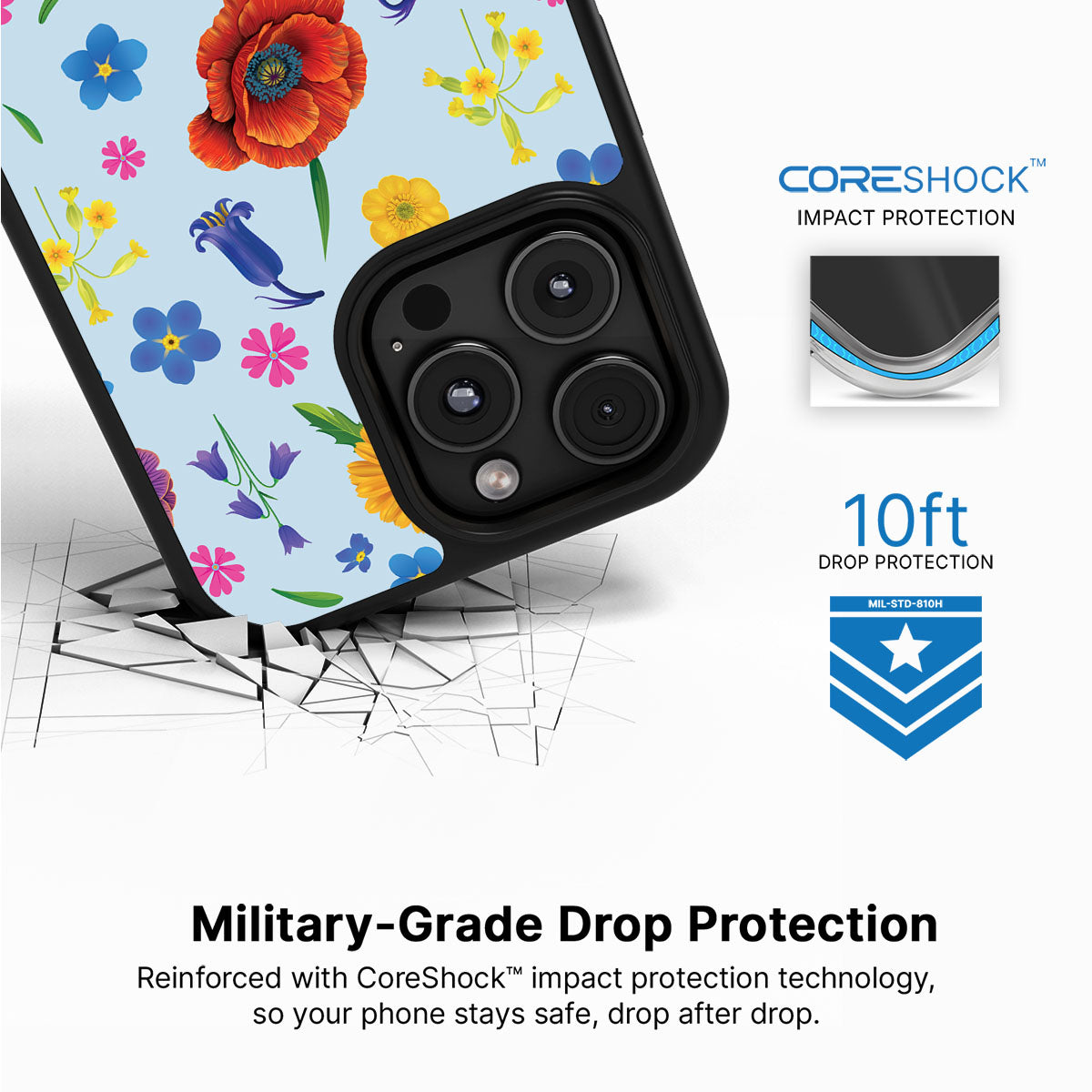 British Wildflowers - iPhone 16 Pro Case #case type_core (magsafe), #case type_core (non magsafe)