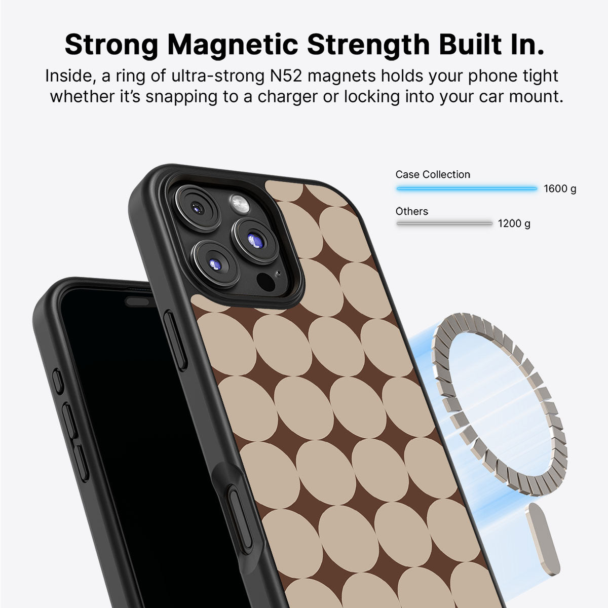 iPhone 16 Pro MagSafe case – Caffe Latte design