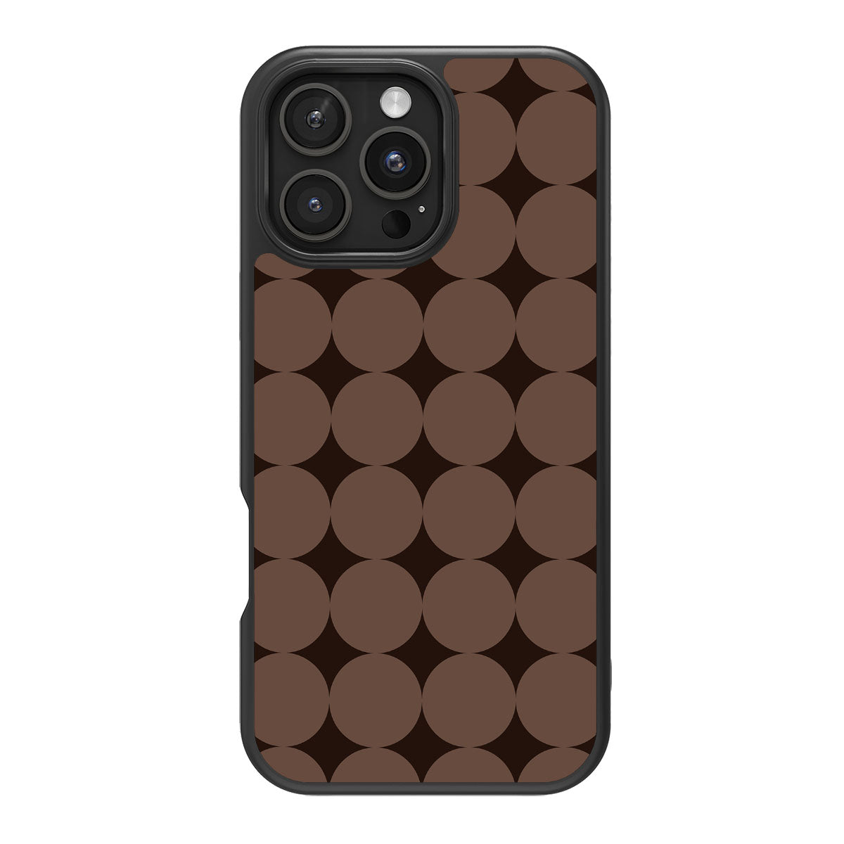 Choco Buttons design back view – iPhone 16 Pro case