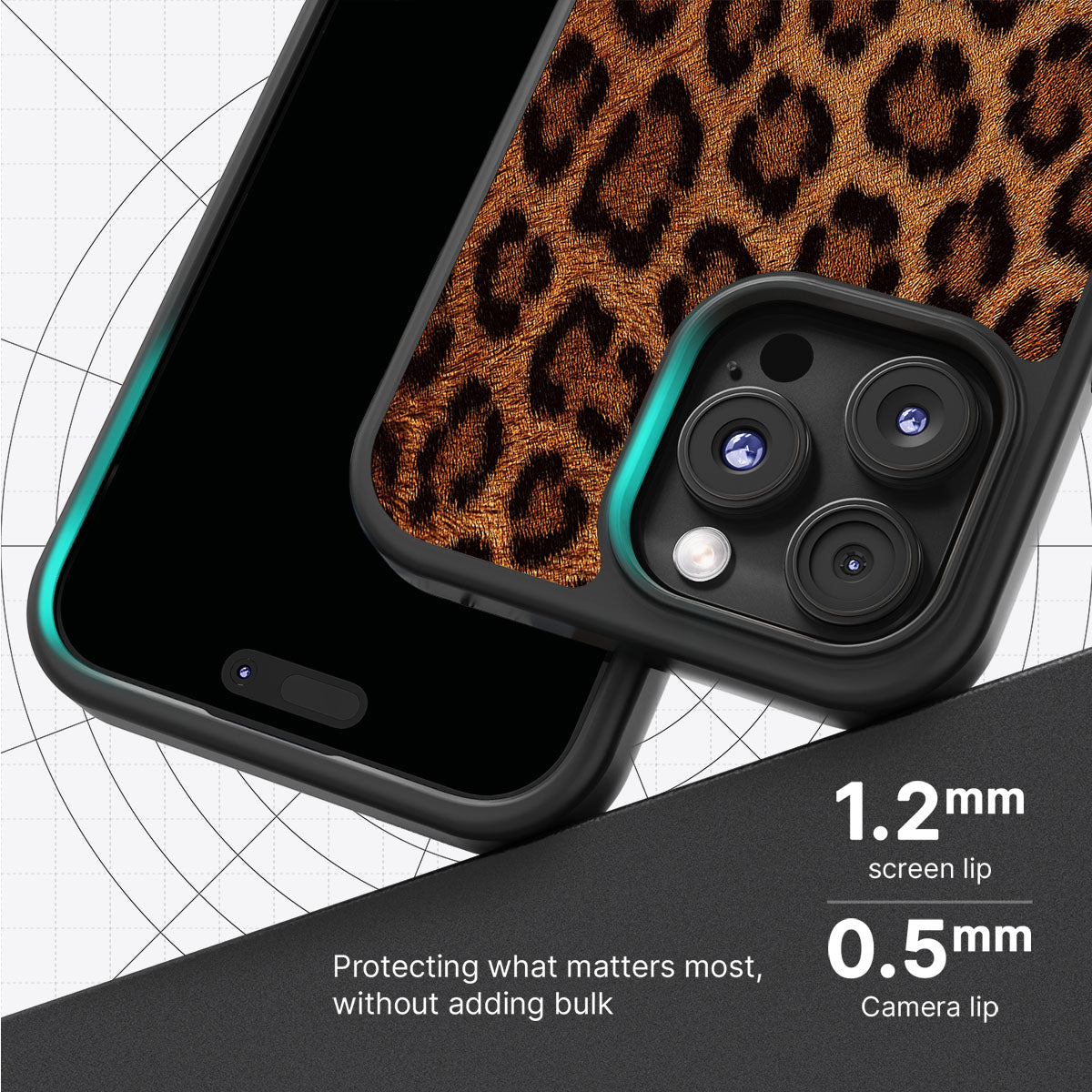 Classic Leopard slim iPhone 16 Pro phone case