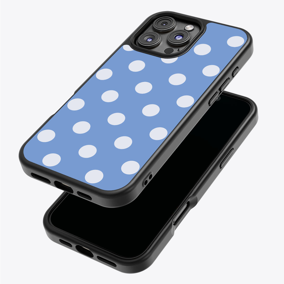 Cloud Blue iPhone 16 Pro case – back and side view