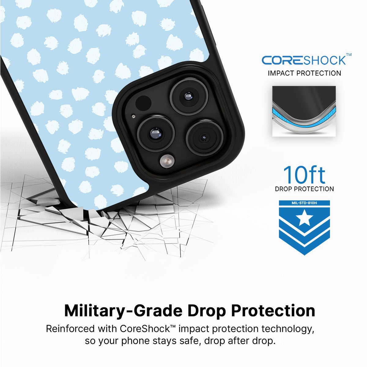 Cloud Dots - iPhone 16 Pro Case #case type_core (magsafe), #case type_core (non magsafe)