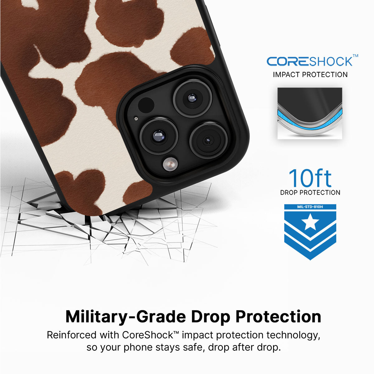 Cocoa Cow - iPhone 16 Pro Case #case type_core (magsafe), #case type_core (non magsafe)