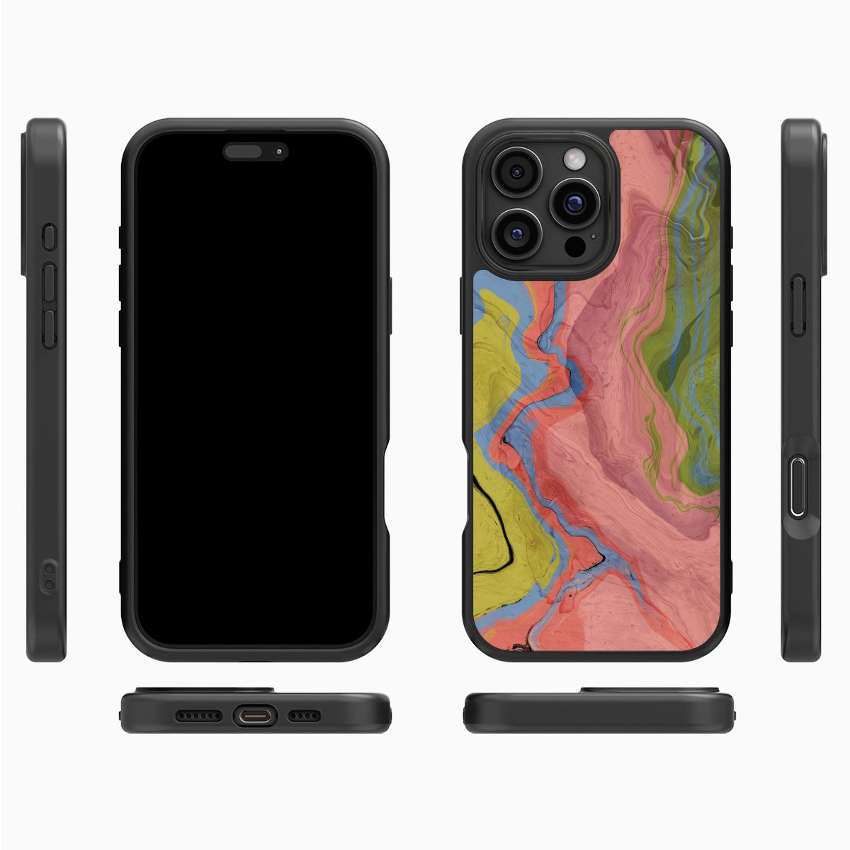 Coloured Rivers - iPhone 16 Pro Case, #case type_core (magsafe), #case type_core (non magsafe)