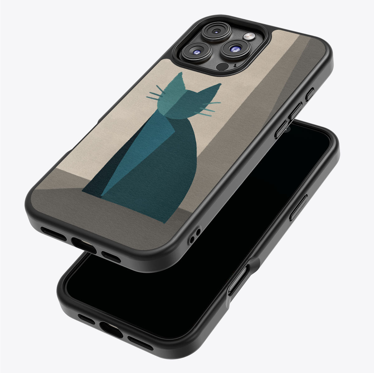 Cubist Feline - iPhone 16 Pro Case #case type_core (magsafe), #case type_core (non magsafe)