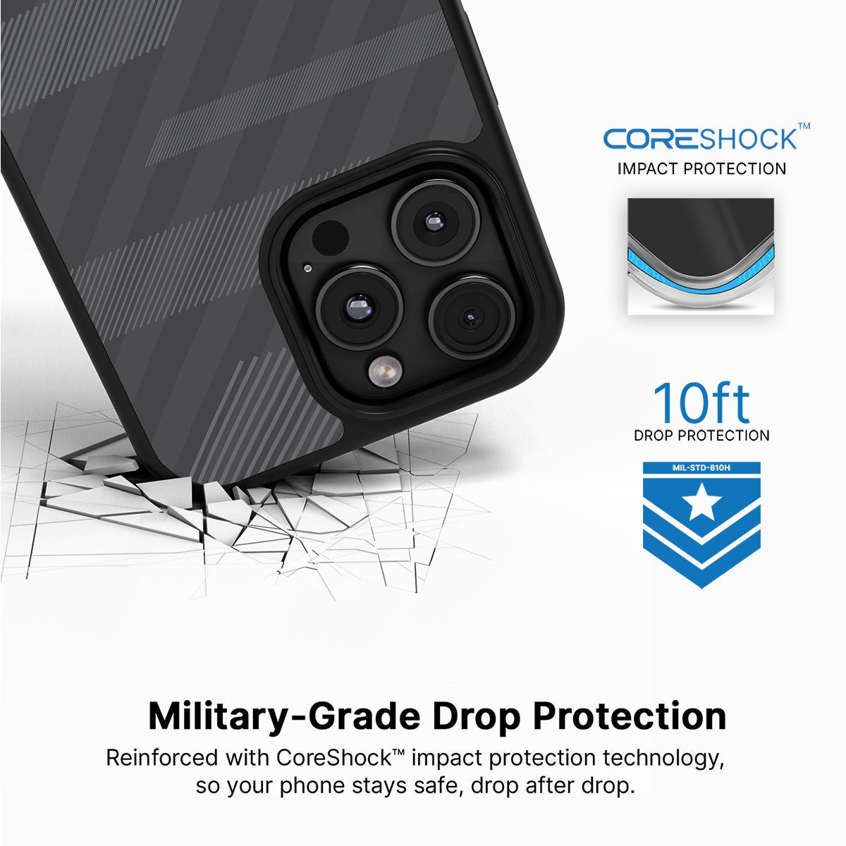 Gray Twill Play - iPhone 16 Pro Case #case type_core (magsafe), #case type_core (non magsafe)