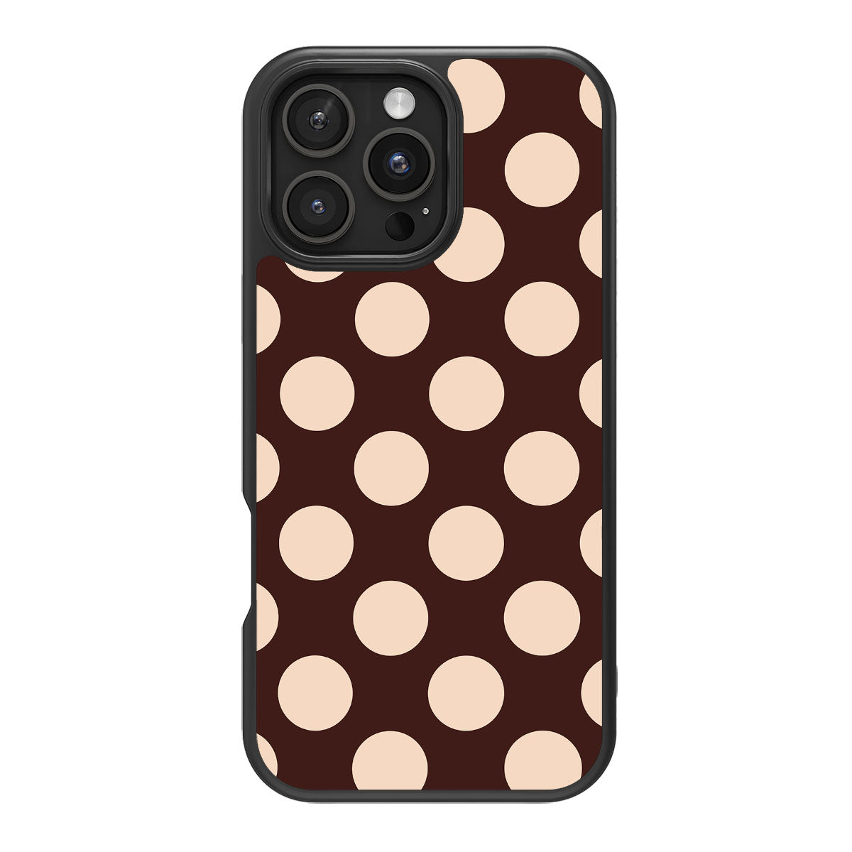 Hazelnut Spread design back view – iPhone 16 Pro case