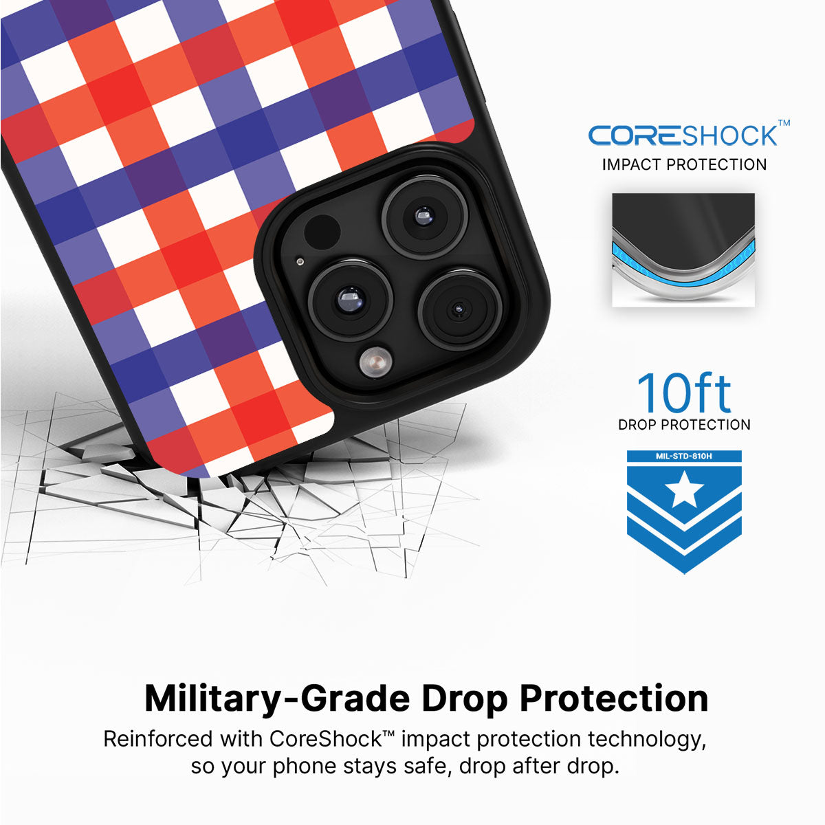 Heritage Checks - iPhone 16 Pro Case #case type_core (magsafe), #case type_core (non magsafe)