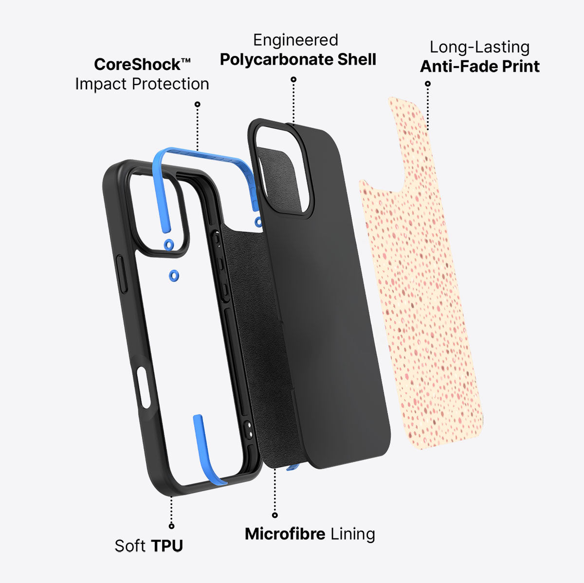 Honey Petal - iPhone 16 Pro Case #case type_core (non magsafe)