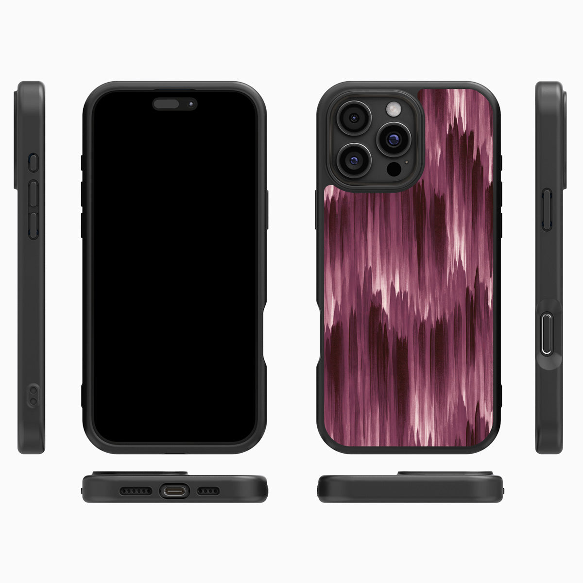Ikat Haze iPhone 16 Pro case cover – multi-angle view