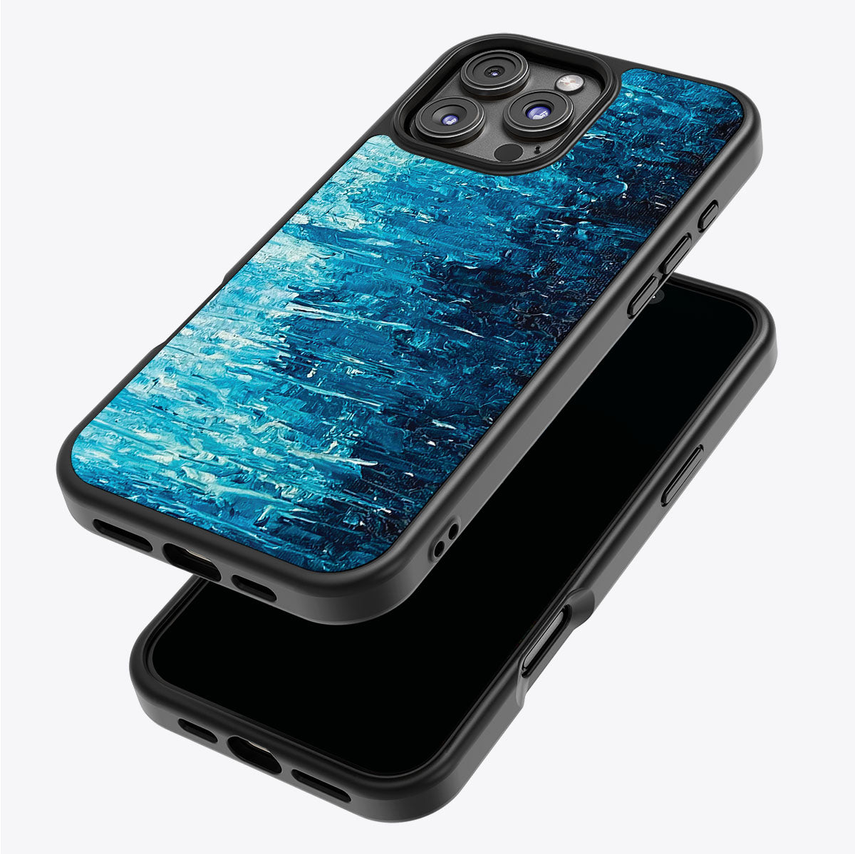Indigo Impasto - iPhone 16 Pro Case #case type_core (magsafe), #case type_core (non magsafe)