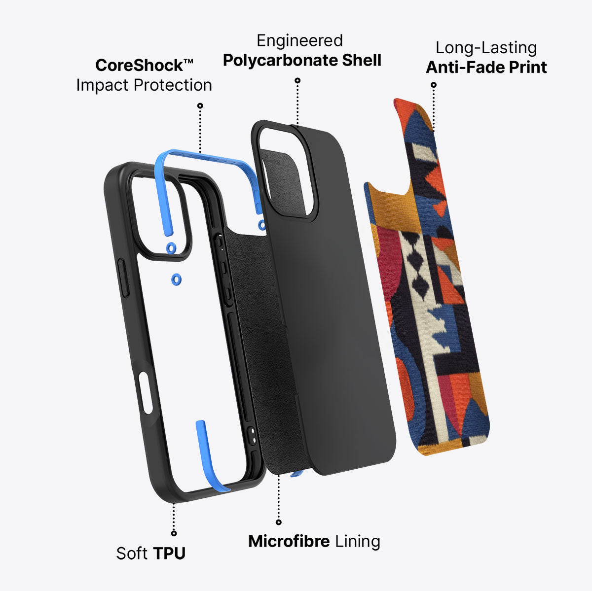 Interplay Emotions - iPhone 16 Pro Case #case type_core (non magsafe)