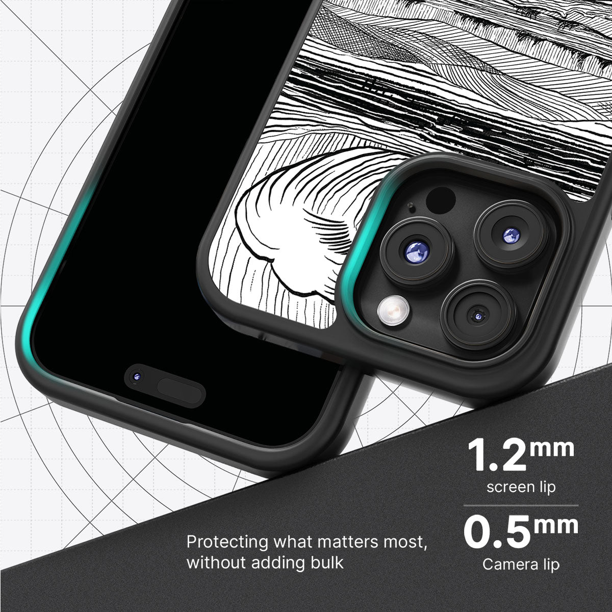 Linear Landscape - iPhone 16 Pro Case #case type_core (magsafe), #case type_core (non magsafe)