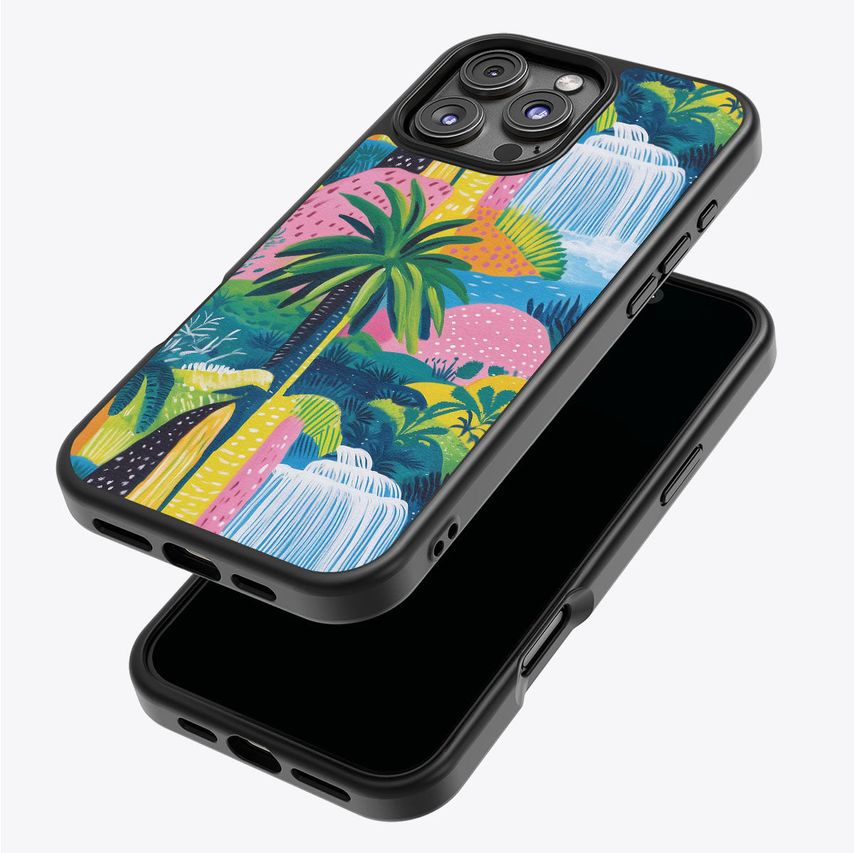 Lively Amazon iPhone 16 Pro case – back and side view
