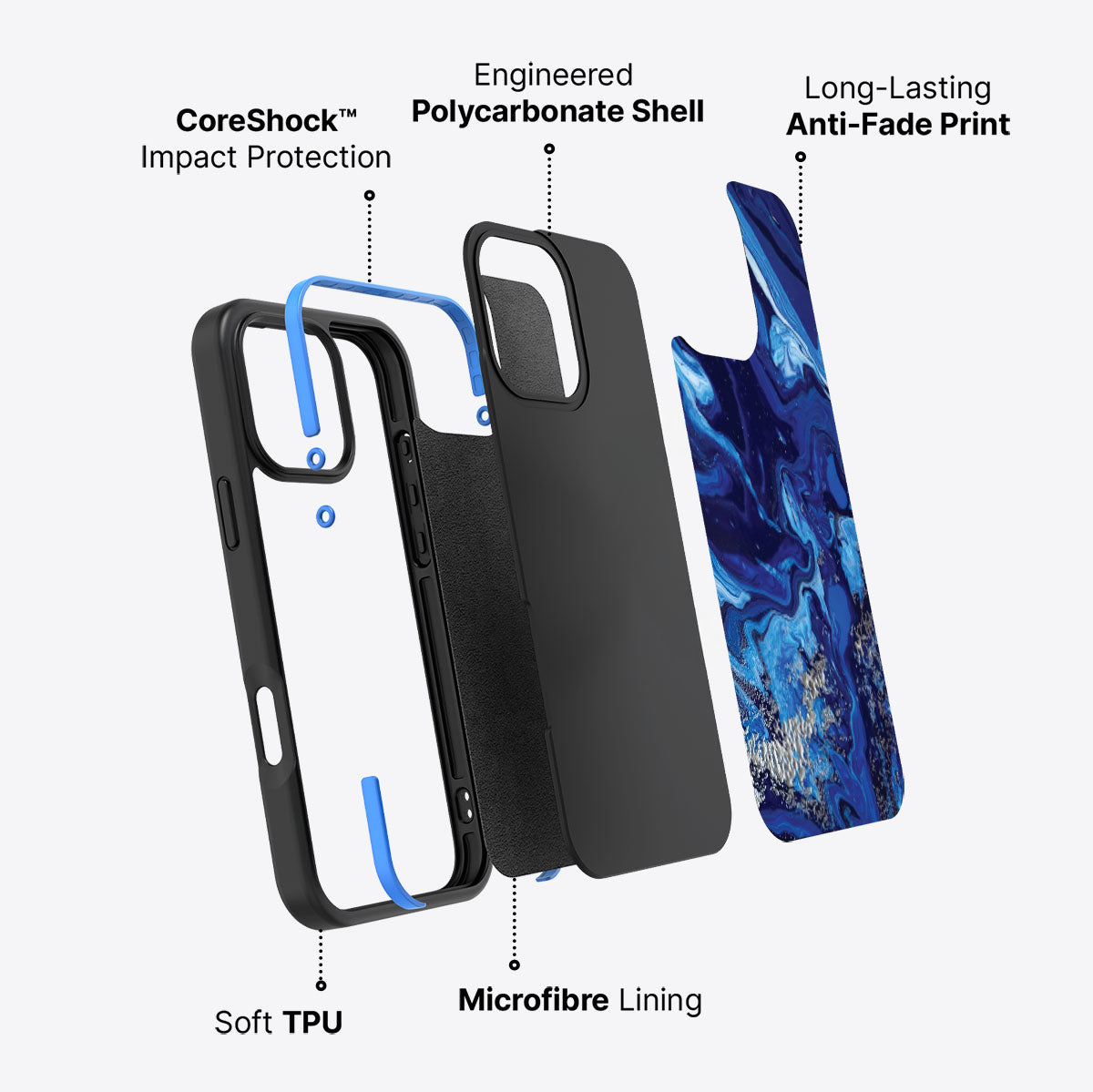 Mystic Waters - iPhone 16 Pro Case #case type_core (non magsafe)