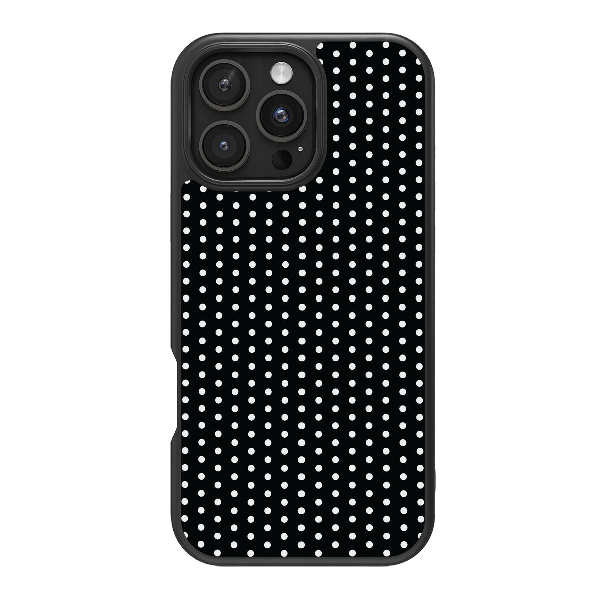 Noir Mesh design back view – iPhone 16 Pro case