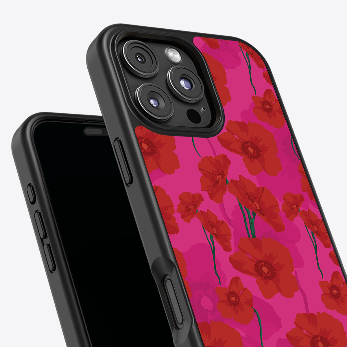 Pink Poppies - iPhone 16 Pro Case #case type_core (non magsafe)