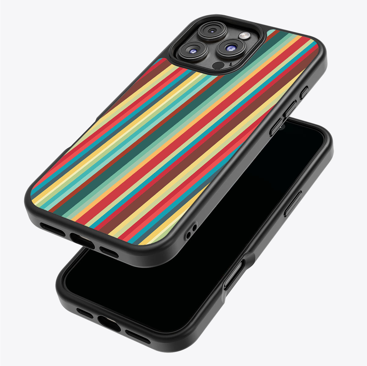 Retro Stripes - iPhone 16 Pro Case #case type_core (magsafe), #case type_core (non magsafe)