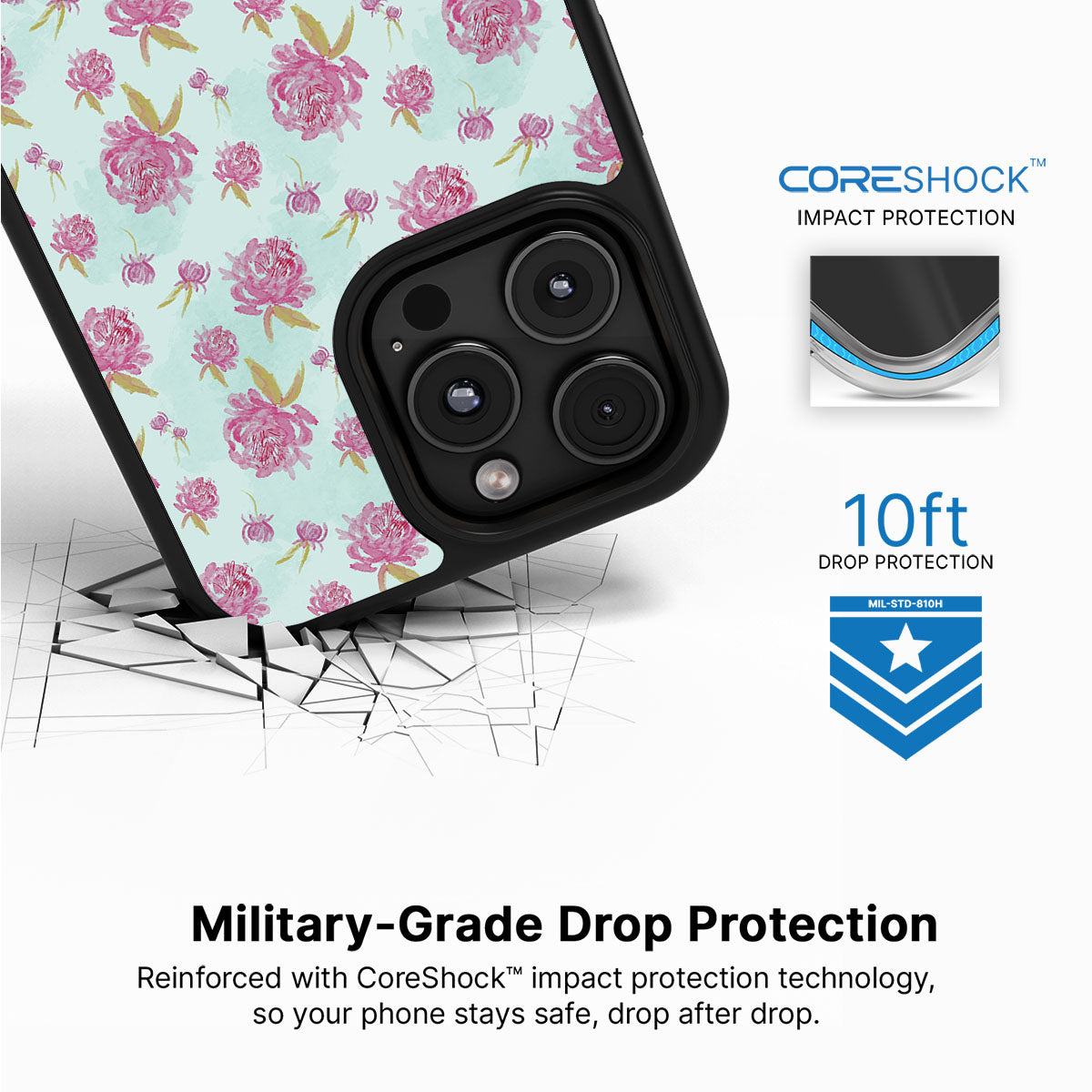 Rose Showers - iPhone 16 Pro Case #case type_core (magsafe), #case type_core (non magsafe)