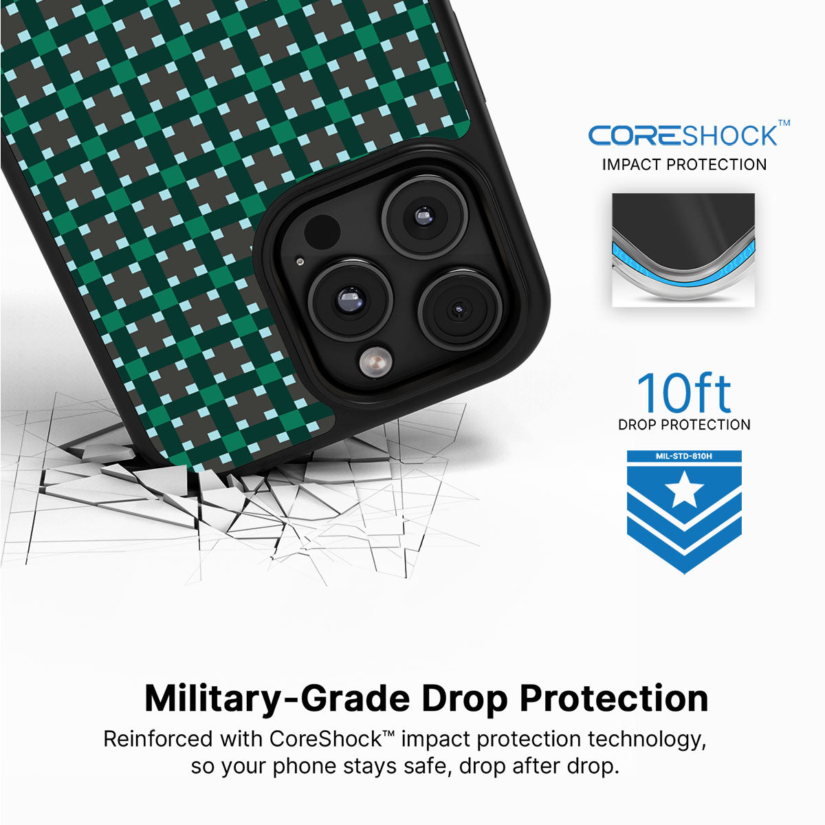 Sea of Emeralds - iPhone 16 Pro Case #case type_core (magsafe), #case type_core (non magsafe)