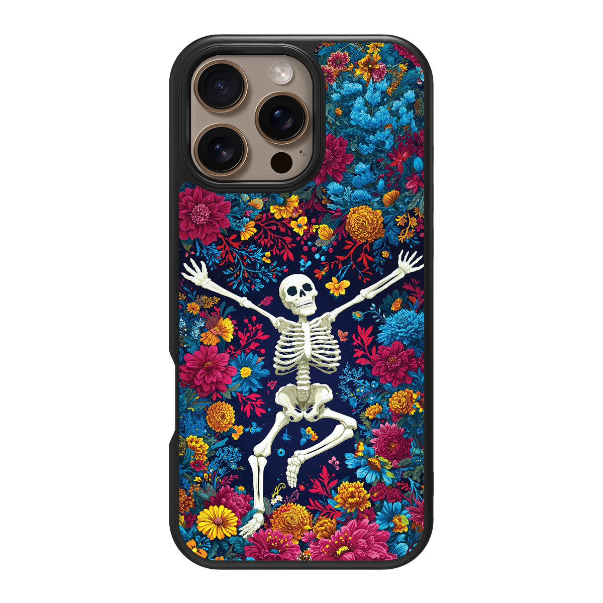 Floral Designer iPhone 16 Pro Case – Skeleton Garden | MagSafe