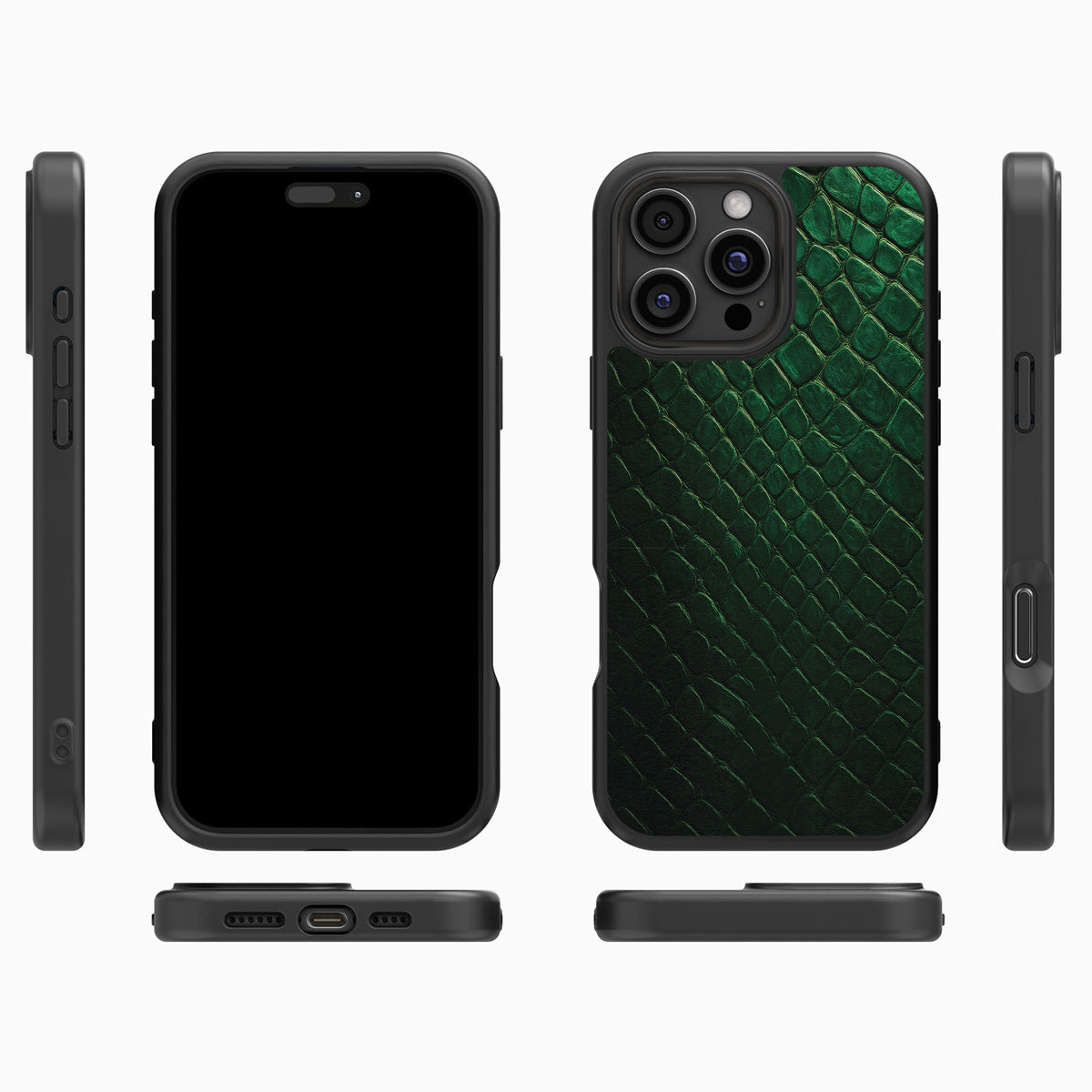 Green Designer iPhone 16 Pro Case – Slytherin Senses | MagSafe