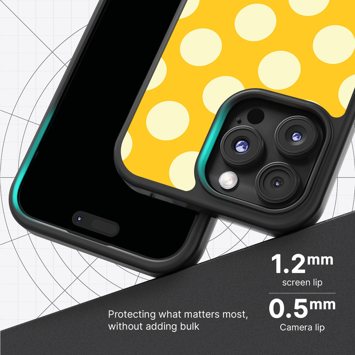 Sunny Dots slim iPhone 16 Pro phone case