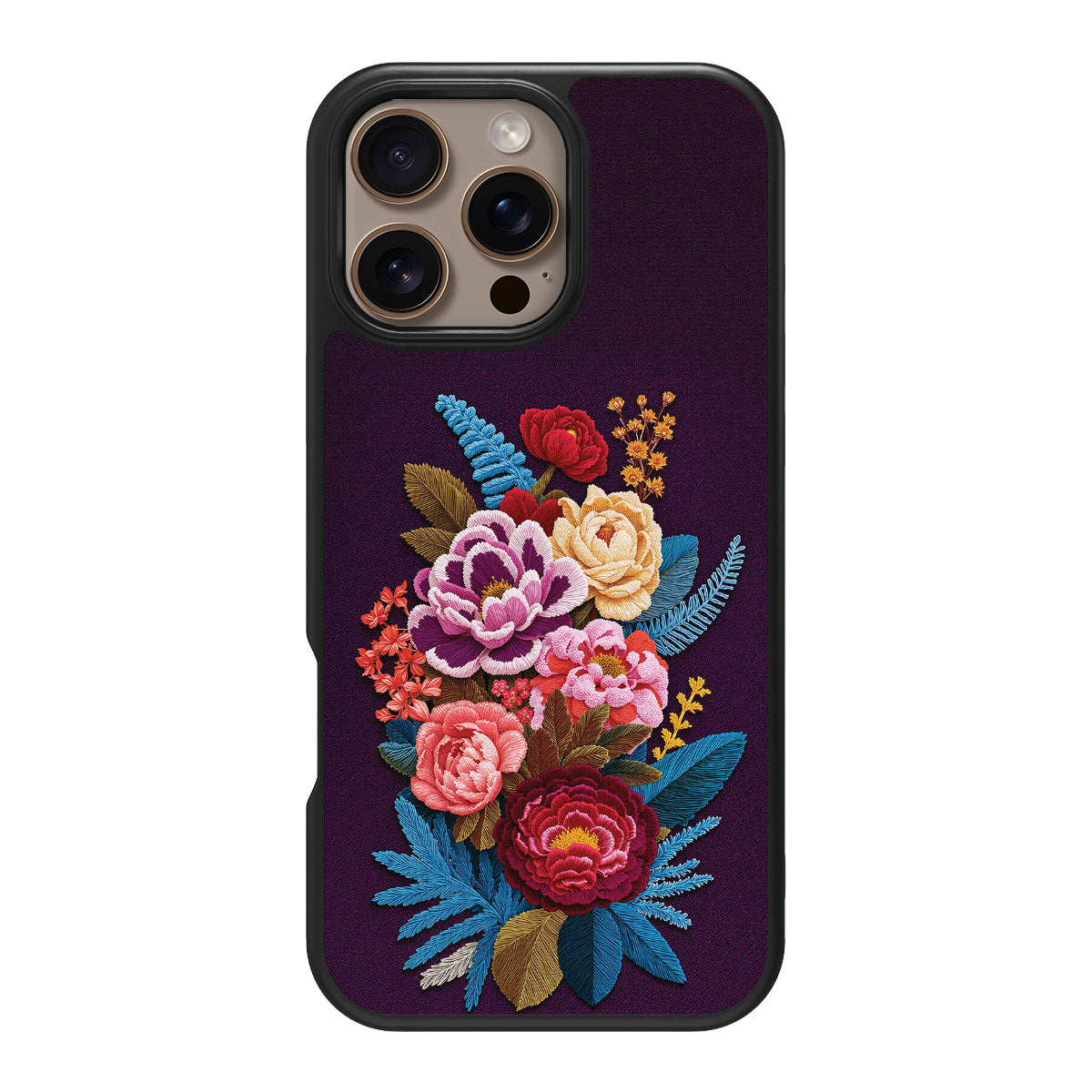 Floral Designer iPhone 16 Pro Max Case – Baroque Bloom | MagSafe