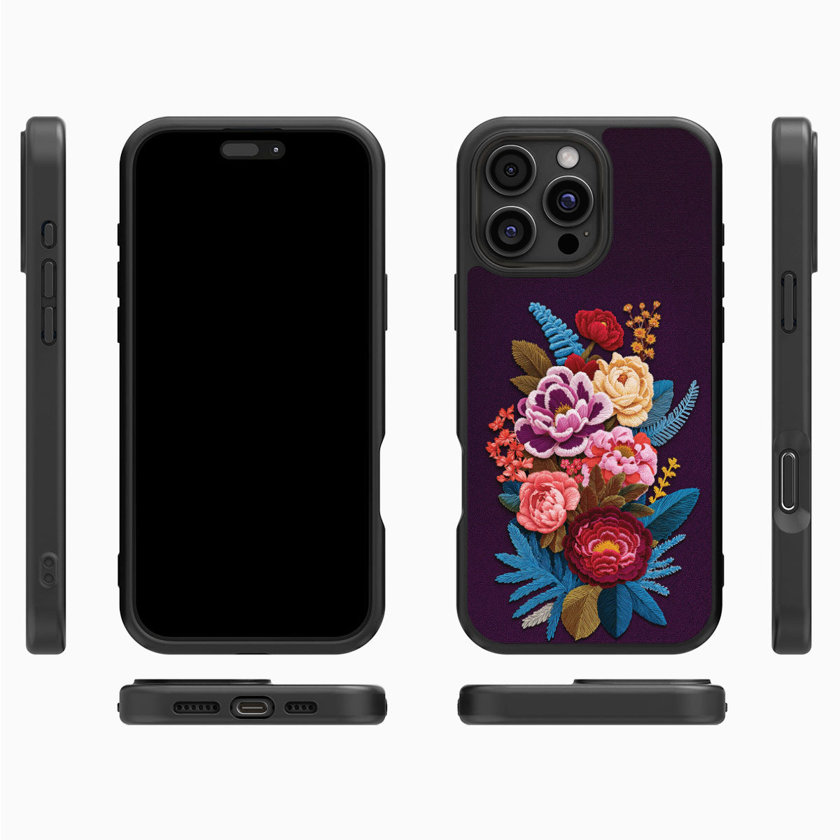 Floral Designer iPhone 16 Pro Max Case – Baroque Bloom | MagSafe