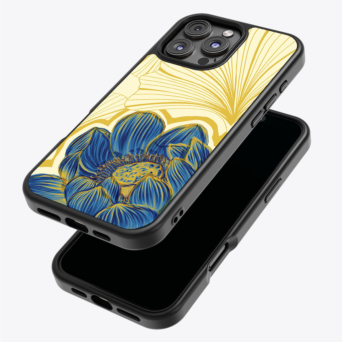 Blue Lotus - iPhone 16 Pro Max Case #case type_core (magsafe), #case type_core (non magsafe)